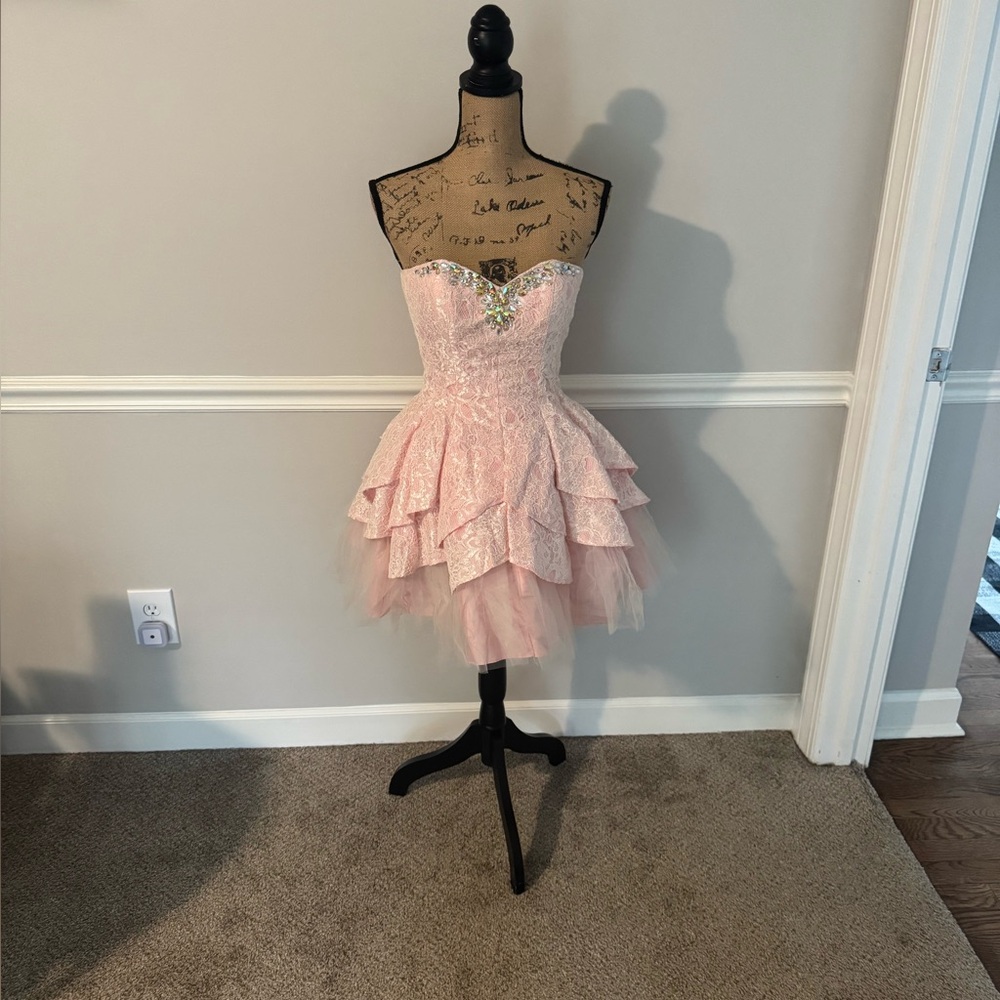 Masquerade Blush Satin Lingerie